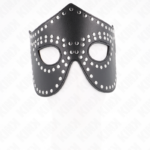 Maschera In Similpelle Con Rivetti Modello 2 30 X 12 Cm - Kink - immagine 3