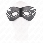 Maschera In Similpelle Con Rivetti Modello 3 26 X 9,5 Cm - Kink - immagine 2