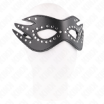 Maschera In Similpelle Con Rivetti Modello 3 26 X 9,5 Cm - Kink - immagine 3
