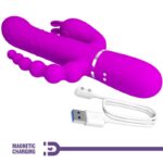 Cammy Vibratore Triplo Multifunzione 4 In 1 Rosa - Pretty Love - immagine 7