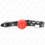 Palla In Tpe Rossa 4 Cm Gag 60 X 2 Cm - Kink - immagine 3