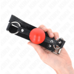 Palla In Tpe Rossa 4 Cm Gag 60 X 2 Cm - Kink - immagine 4