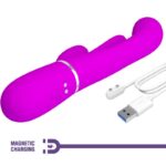 Shania Vibratore Triplo Coniglio Multifunzione Rosa - Pretty Love - immagine 6