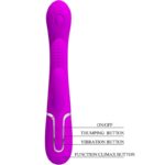 Shania Vibratore Triplo Coniglio Multifunzione Rosa - Pretty Love - immagine 5