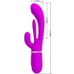 Shania Vibratore Triplo Coniglio Multifunzione Rosa - Pretty Love - immagine 7