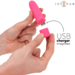 Symone Usb Ricaricabile Vibrante Bullet 8 Vibrazioni Rosa 10 X 2,2 Cm - Intense - immagine 5