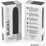 Geri Usb Ricaricabile Vibrante Bullet 8 Vibrazioni Nero 10 X 2,2 Cm - Black & Silver - immagine 7