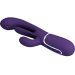 Shania Vibratore Triplo Coniglio Multifunzione Viola - Pretty Love - immagine 5