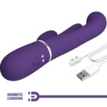 Shania Vibratore Triplo Coniglio Multifunzione Viola - Pretty Love - immagine 10