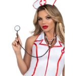 Costume Da Capo Infermiera Bianco M/L - Leg Avenue - immagine 5