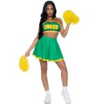 Costume Cheerleader Verde M/L - Leg Avenue