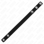 Anello Per Pene In Pelle Con Chiusura A Pressione 21,5 X 1,5 Cm - Kink - immagine 5