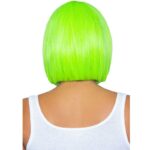 Parrucca Bob Fluorescente Verde Neon - Leg Avenue - immagine 2