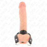 Anello Per Pene Con Anelli A Forma Di "D" 18,5 X 3,3 Cm - Kink - immagine 3