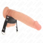 Anello Per Pene Con Anelli A Forma Di "D" 18,5 X 3,3 Cm - Kink - immagine 2