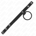 Anello Per Pene In Silicone 3,8 Cm E Divisore Per Palline In Pelle 22 X 1,5 Cm - Kink - immagine 4