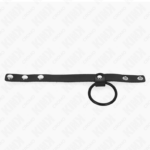 Anello Per Pene In Silicone 3,8 Cm E Divisore Per Palline In Pelle 22 X 1,5 Cm - Kink - immagine 3