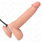 Anello Per Pene In Metallo Con Catena E Morsetti Per Capezzoli Regolabili - Kink - immagine 2