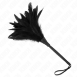 Piume Di Pollo Sollegato A Forma Di Corno Nero 36 Cm - Kink