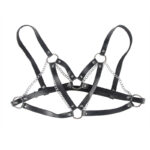 953713 Cintura Punk Bondage Fibbia Metallo Nera Taglia Unica - Subblime - immagine 4