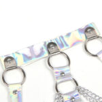 953737 Imbracatura Pettorale Con Anelli E Catene Argento Taglia Unica - Subblime - immagine 9