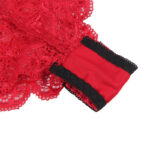 953898 Camicia Da Notte In Seta E Pizzo + Slip Rosso S/M - Subblime - immagine 14