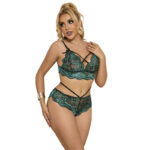 954093 Reggiseno + Slip Pizzo Verde L/Xl - Subblime - immagine 5
