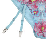 954116 Reggiseno + Slip Con Cintura Reggiseno Floreale Blu L/Xl - Subblime - immagine 6