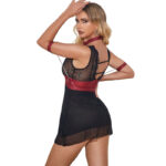 954437 Abito Bondage In Pizzo Nero L/Xl - Subblime - immagine 2