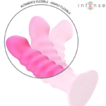 Vibratore Cindy Taglia L Design A Spirale 10 Vibrazioni Rosa Telecomando - Intense - immagine 4
