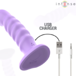 Brenda Vibratore Taglia M Design A Spirale 10 Vibrazioni Telecomando Viola - Intense - immagine 5