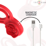 Gail Stimolatore Rose 10 Vibrazioni Rosso Telecomando - Intense - immagine 6