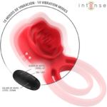 Gail Stimolatore Rose 10 Vibrazioni Rosso Telecomando - Intense - immagine 2
