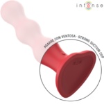 Cody Vibratore Con Ventosa Telecomando Rosso - Intense - immagine 5