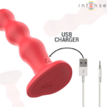 Cody Vibratore Con Ventosa Telecomando Rosso - Intense - immagine 6