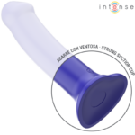 Vibratore Victoria Con Ventosa 10 Vibrazioni Blu Scuro Telecomando - Intense - immagine 4