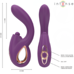 Lali Vibratore Multifunzione Punto G Tapping & Thrust & Vibration Viola - Intense - immagine 5