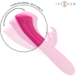 Julieta Vibratore Coniglio 18,6 Cm 10 Vibrazioni Rosa - Intense - immagine 4