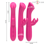Julieta Vibratore Coniglio 18,6 Cm 10 Vibrazioni Rosa - Intense - immagine 2