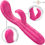 Vibratore Amara Con Lingua Stimolante 10 Vibrazioni Rosa - Intense