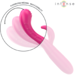 Vibratore Amara Con Lingua Stimolante 10 Vibrazioni Rosa - Intense - immagine 4
