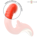 Paulina Vibratore E Stimolatore A Forma Di U Rosso - Intense - immagine 5