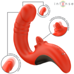 Paulina Vibratore E Stimolatore A Forma Di U Rosso - Intense