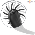 Mabel Anello Vibrante 10 Vibrazioni Con Stimolatore Clitorideo Nero - Intense - immagine 2