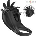 Mabel Anello Vibrante 10 Vibrazioni Con Stimolatore Clitorideo Nero - Intense