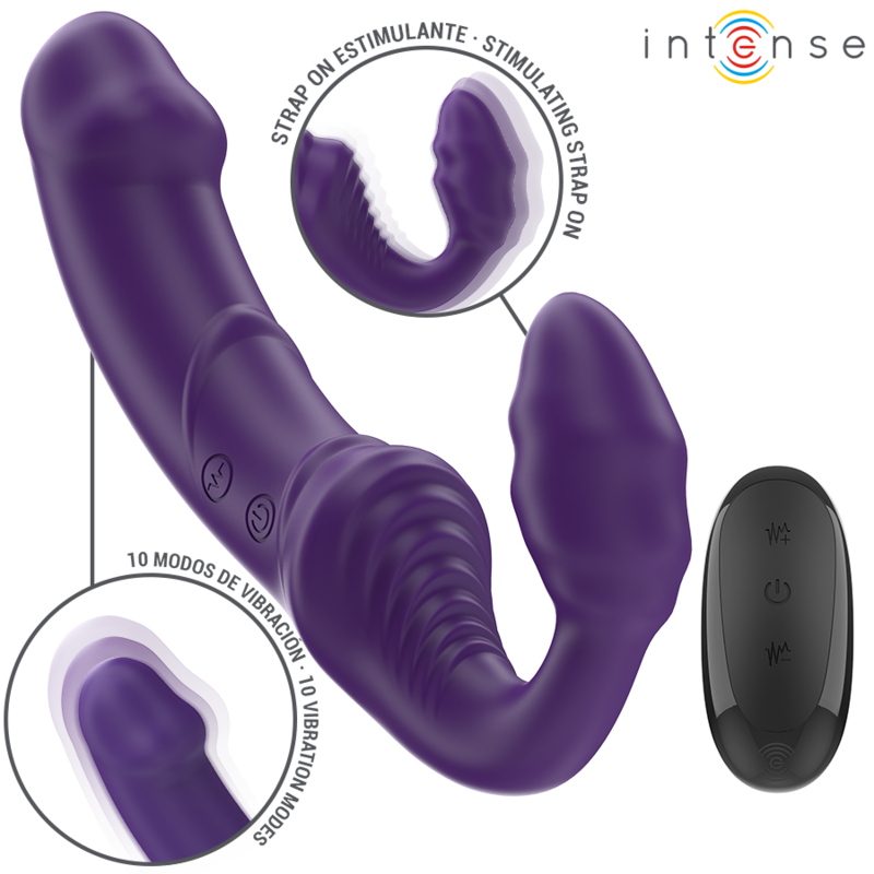 img_196198_c03e1136e762b0d2f4404e97f833faf7_1.png Jill Doppio Vibratore 20 Cm Viola Telecomando - Intense - immagine 1
