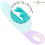 Monica Vibratore Rabbit Con Stimolatore G-Spot Rotante Blu - Intense - immagine 3