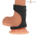 Theo Doppio Anello Per Pene In Silicone Modello Nero 3 - Intense - immagine 2