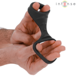 Theo Doppio Anello Per Pene In Silicone Modello Nero 3 - Intense - immagine 4