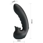 Hobgoblin Custodia Per Dita Vibrante 12 Vibrazioni + Stimolatore Clitoride Nero - Pretty Love - immagine 7